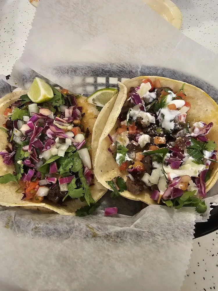 Steak and Barbacoa Supreme Street Tacos